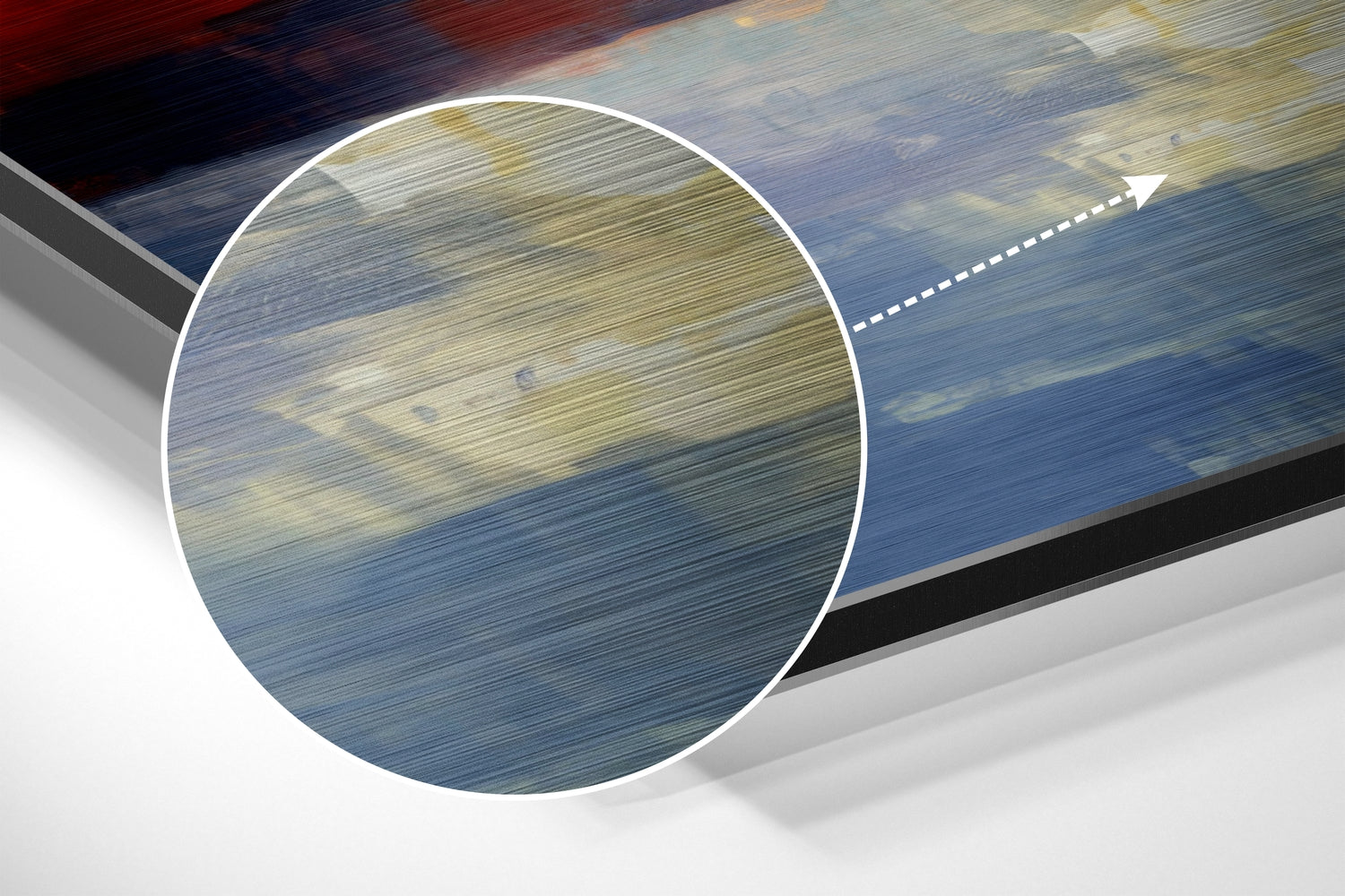 Sunset in Istanbul Brushed Aluminum Dibond Wall Art.