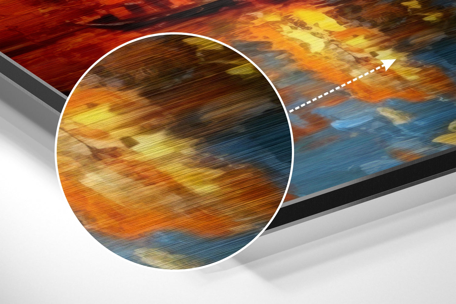 Istanbul Brushed Aluminum Dibond Wall Art.