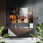Tram Brushed Aluminum Dibond Wall Art.