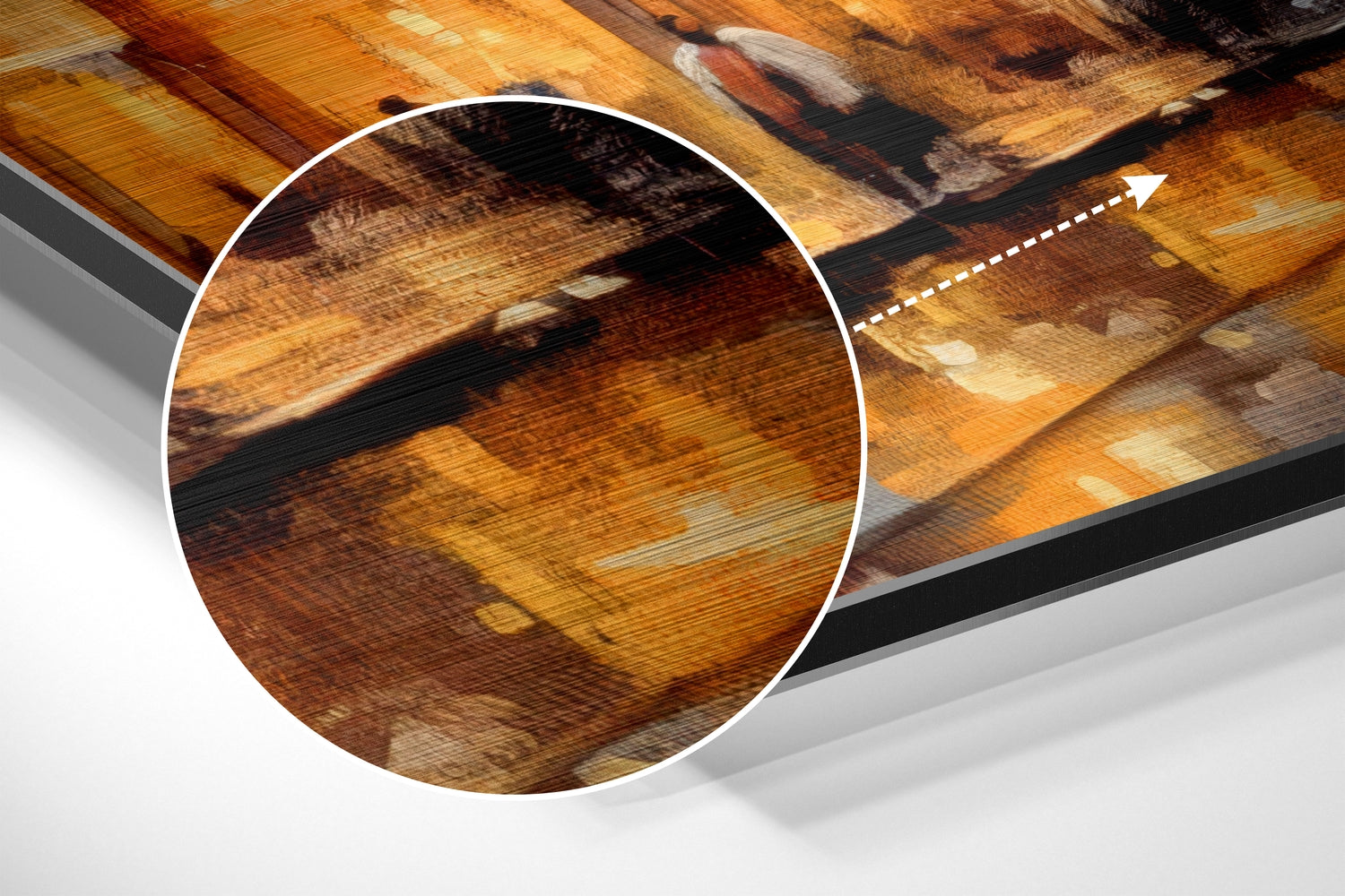 Tram Brushed Aluminum Dibond Wall Art.