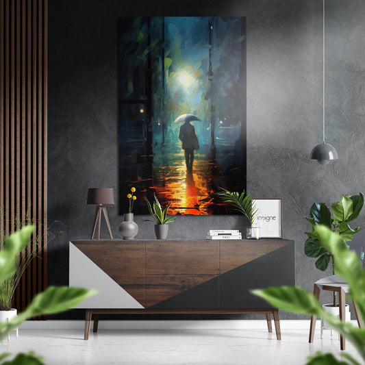Alone Brushed Aluminum Dibond Wall Art.