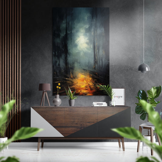 Darkness Brushed Aluminum Dibond Wall Art.