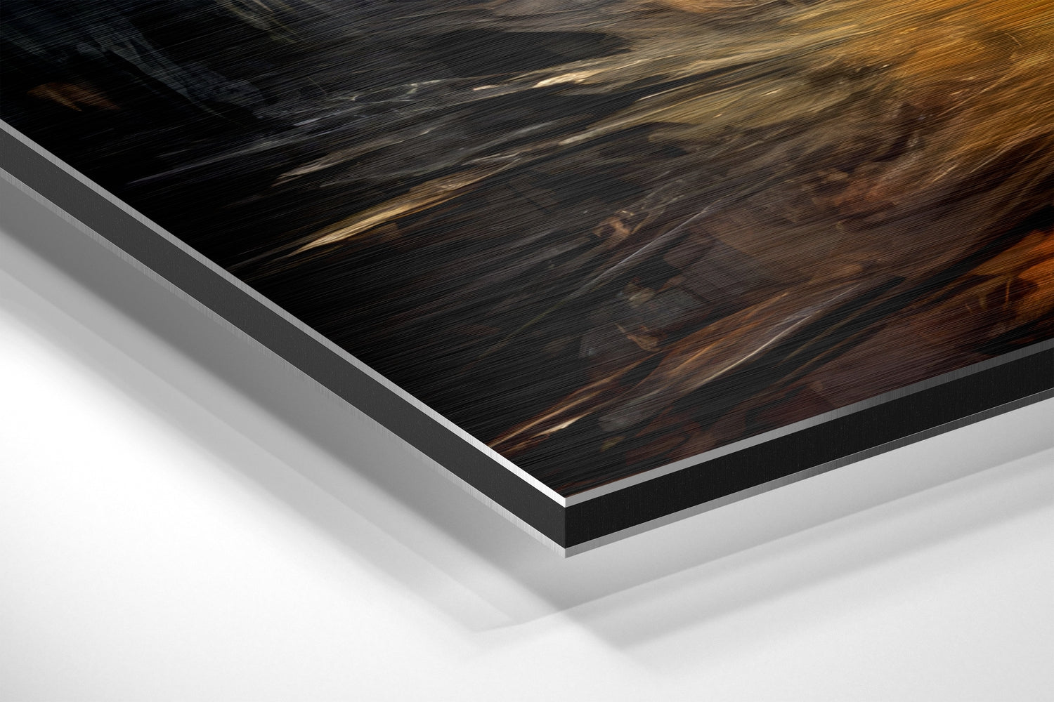 Darkness Brushed Aluminum Dibond Wall Art.