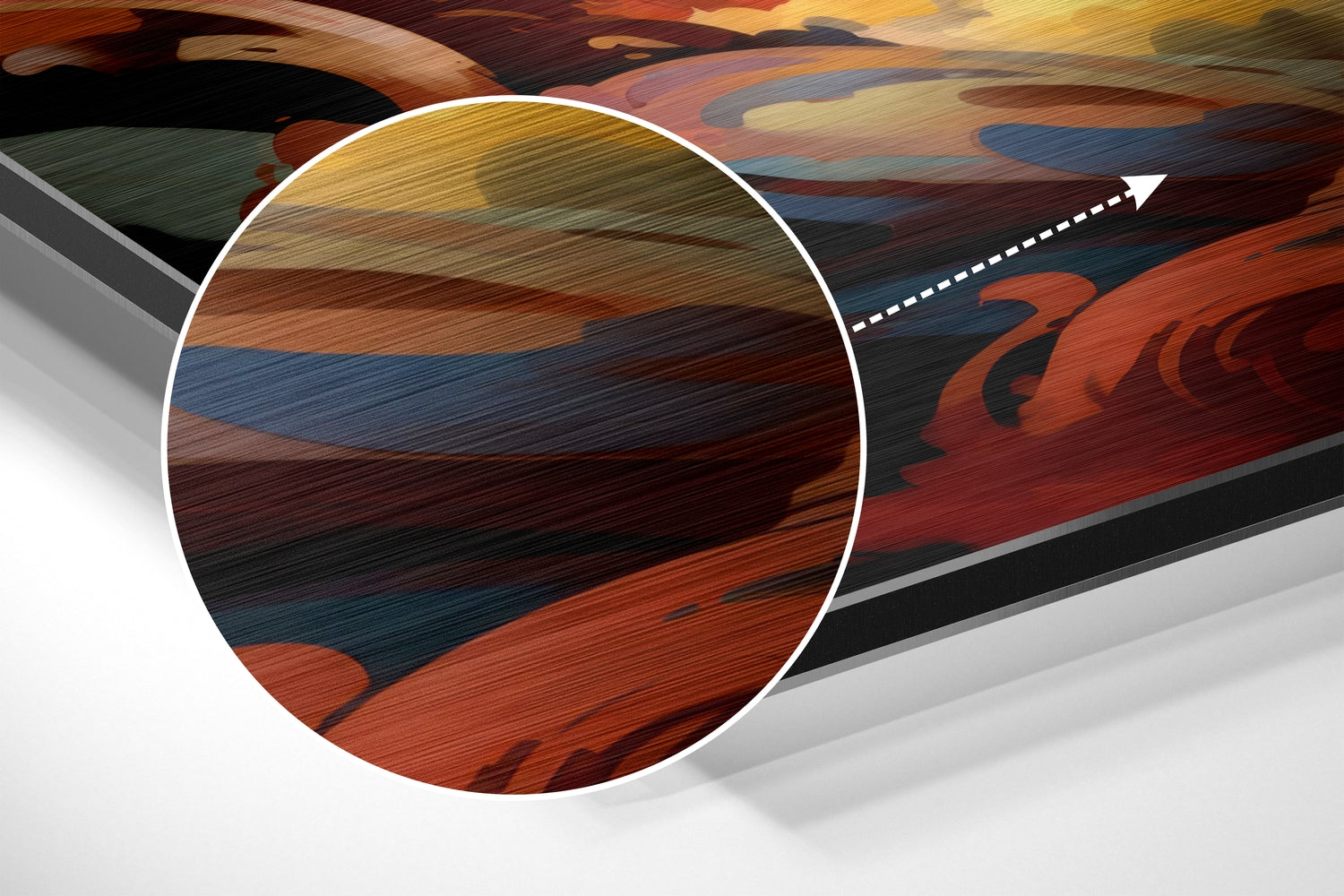 Dragon Brushed Aluminum Dibond Wall Art.