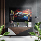 Starfighter Brushed Aluminum Dibond Wall Art.