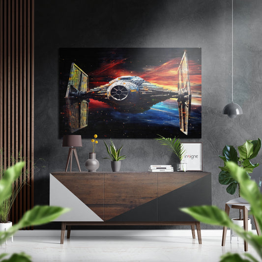 Starfighter Brushed Aluminum Dibond Wall Art.