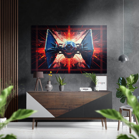 Starfighter Brushed Aluminum Dibond Wall Art.