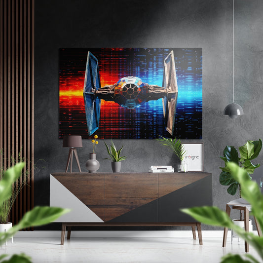 Starfighter Brushed Aluminum Dibond Wall Art.