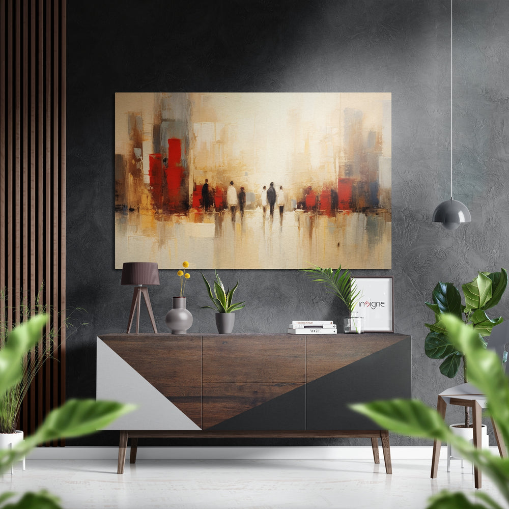 Beach Walk Brushed Aluminum Dibond Wall Art.