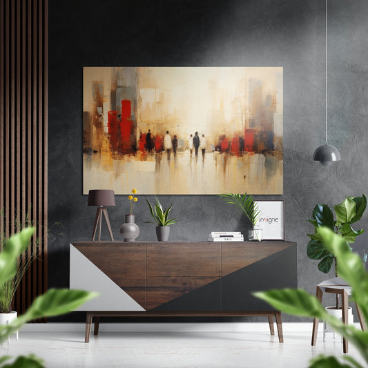 Beach Walk Brushed Aluminum Dibond Wall Art.