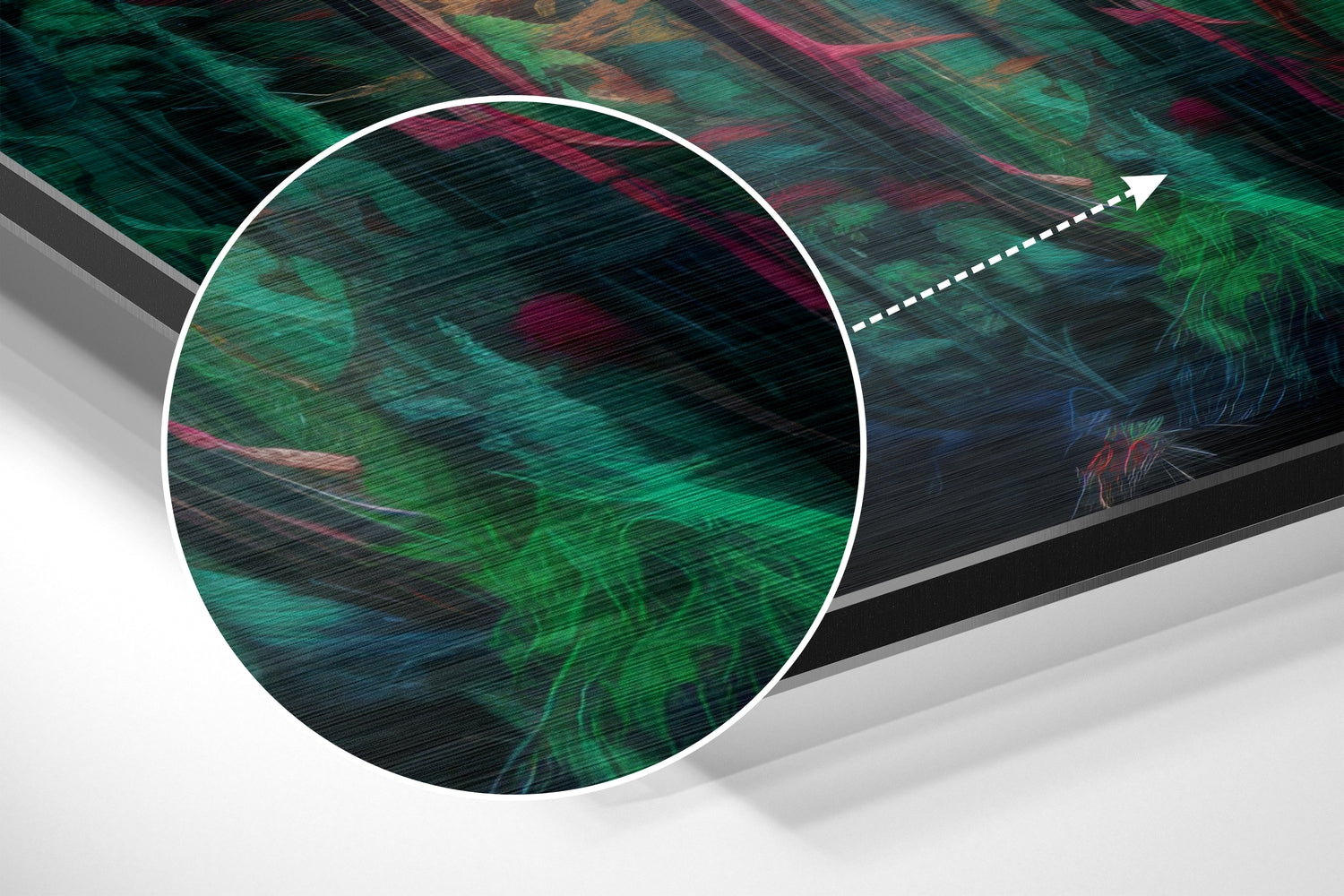 Forest Brushed Aluminum Dibond Wall Art.