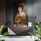Klimt Brushed Aluminum Dibond Wall Art.