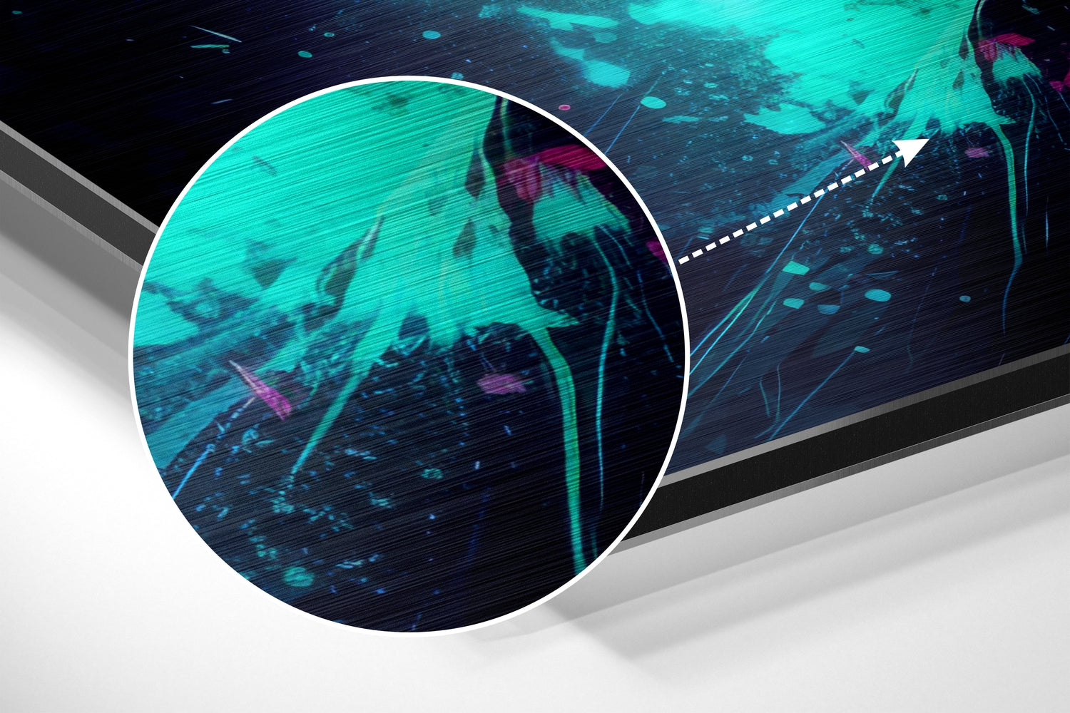 Heisenberg Brushed Aluminum Dibond Wall Art.