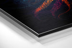Jellyfish Brushed Aluminum Dibond Wall Art.