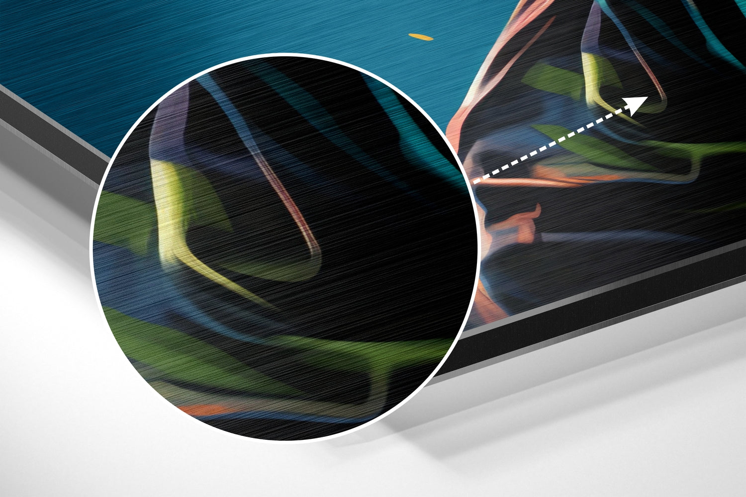 SheSpace Brushed Aluminum Dibond Wall Art.