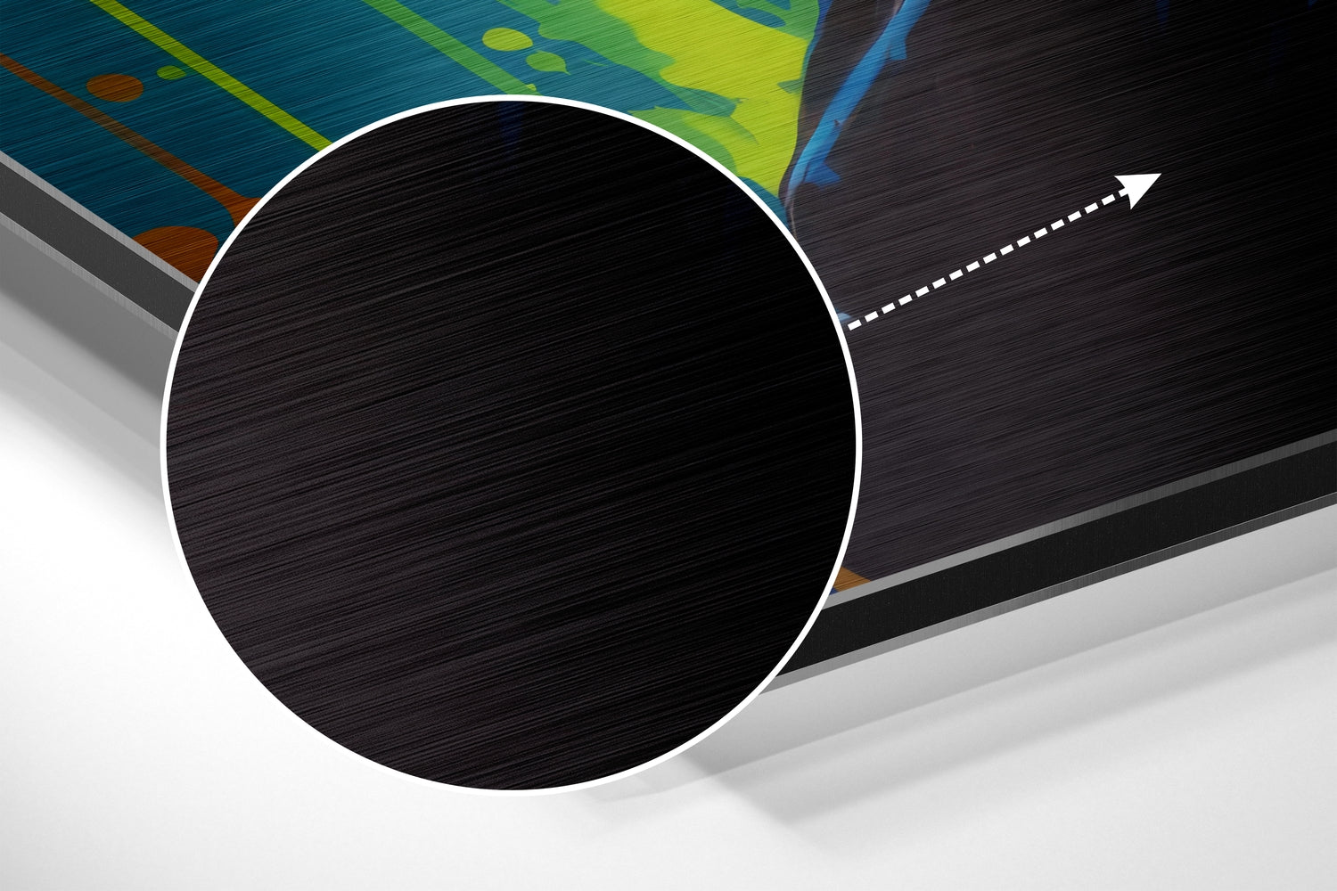 SheSpace Brushed Aluminum Dibond Wall Art.