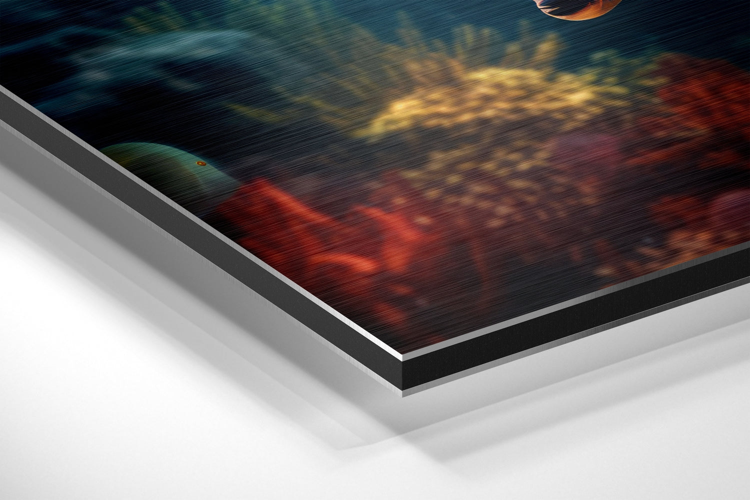 Sea Turtle Brushed Aluminum Dibond Wall Art.