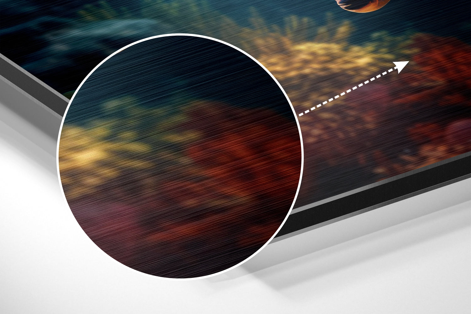 Sea Turtle Brushed Aluminum Dibond Wall Art.