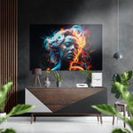 Face of Her Brushed Aluminum Dibond Wall Art.