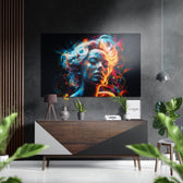 Face of Her Brushed Aluminum Dibond Wall Art.