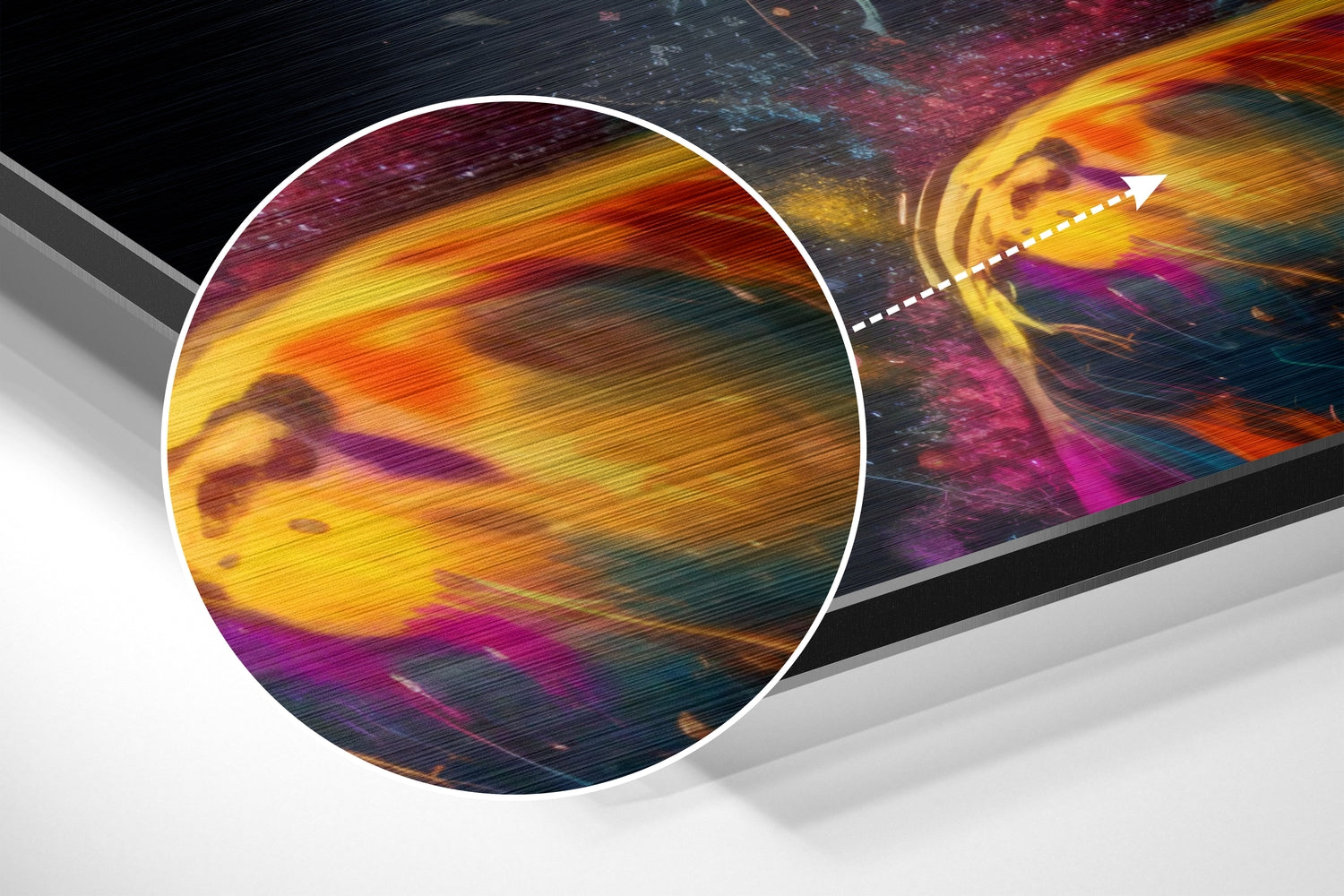 Face of Her Brushed Aluminum Dibond Wall Art.