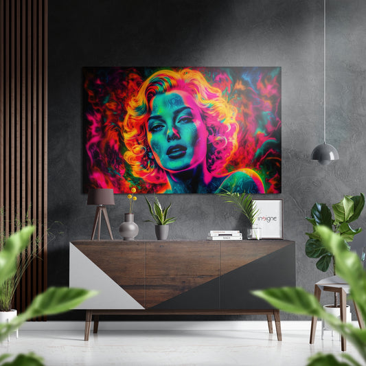 Silver Screen Blonde Brushed Aluminum Dibond Wall Art