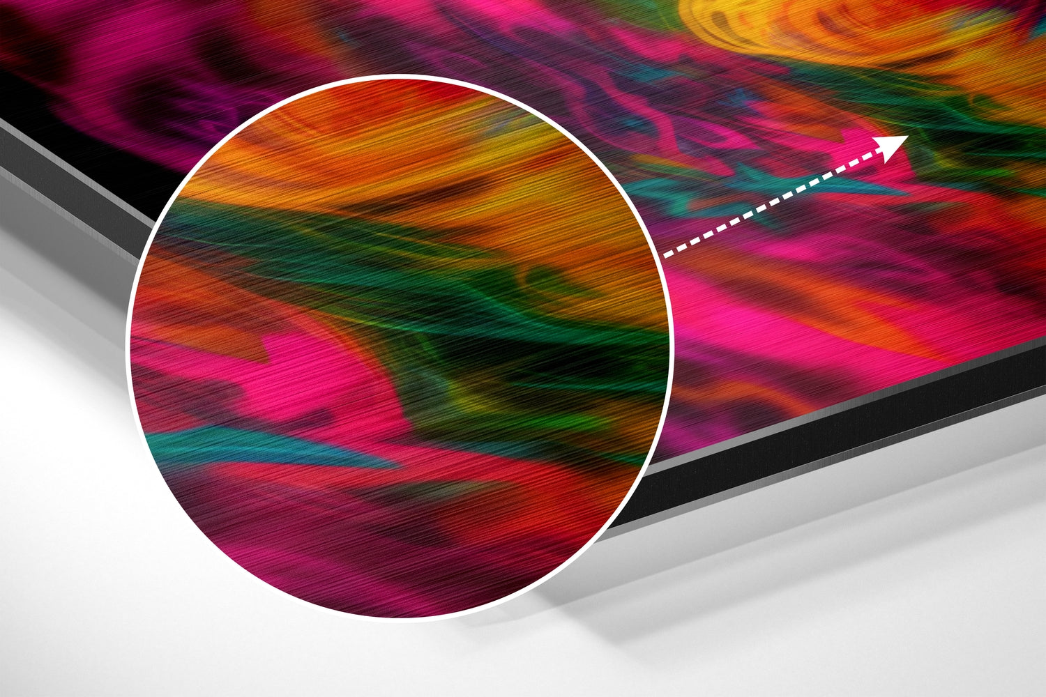 Marilyn Monroe Brushed Aluminum Dibond Wall Art.