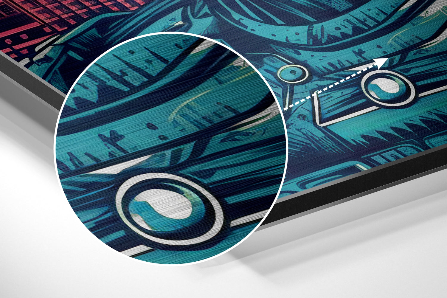 Robocop Brushed Aluminum Dibond Wall Art.