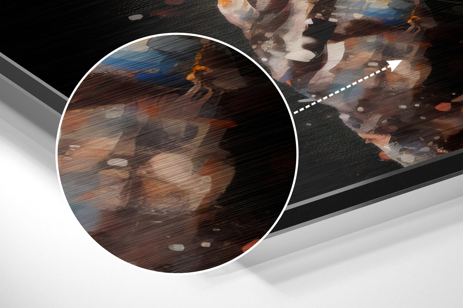 Rocky Brushed Aluminum Dibond Wall Art.