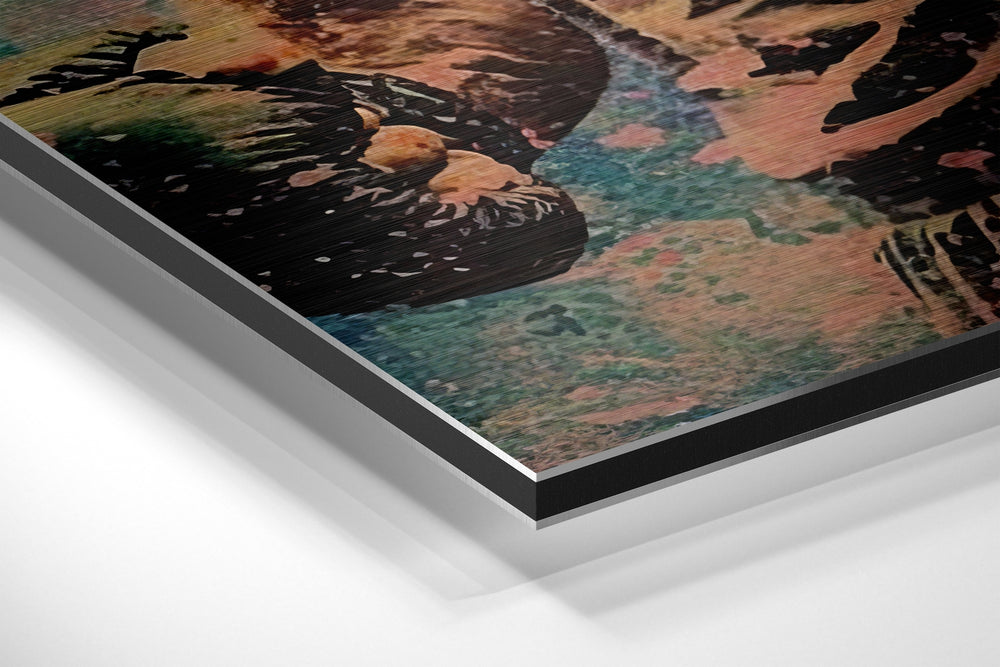 Rocky Brushed Aluminum Dibond Wall Art.