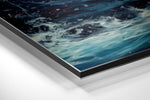 Astronaut Surfer Brushed Aluminum Dibond Wall Art.