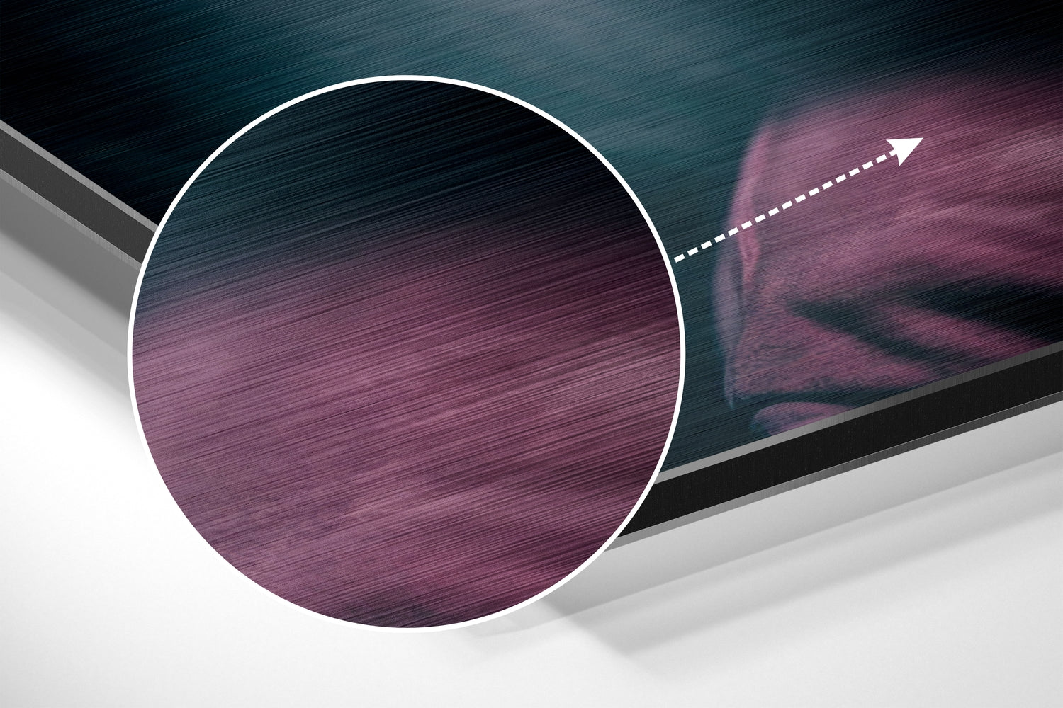 Tupac Brushed Aluminum Dibond Wall Art.