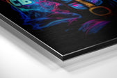 Mickey Mouse Brushed Aluminum Dibond Wall Art.