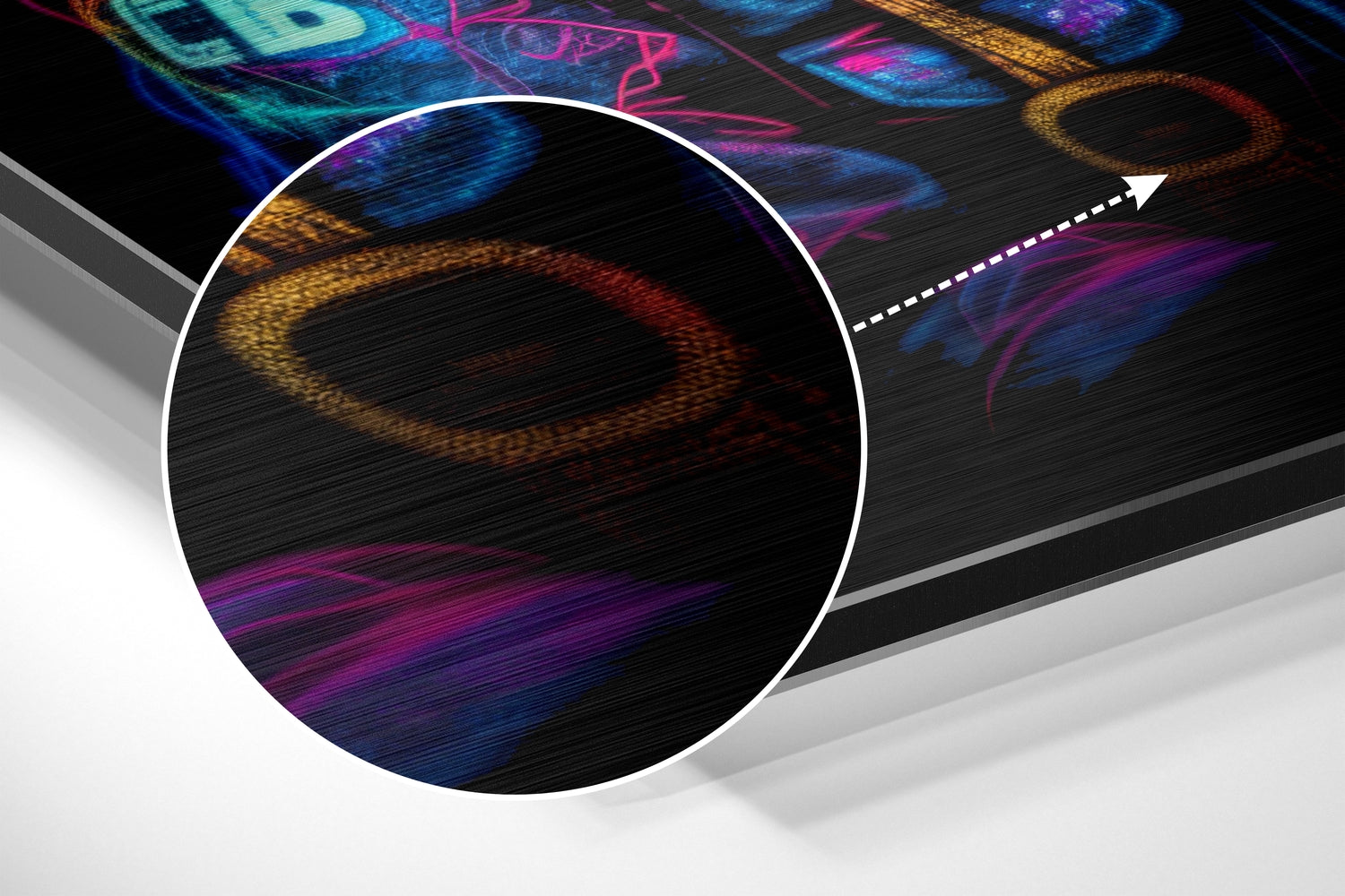 Mickey Mouse Brushed Aluminum Dibond Wall Art.