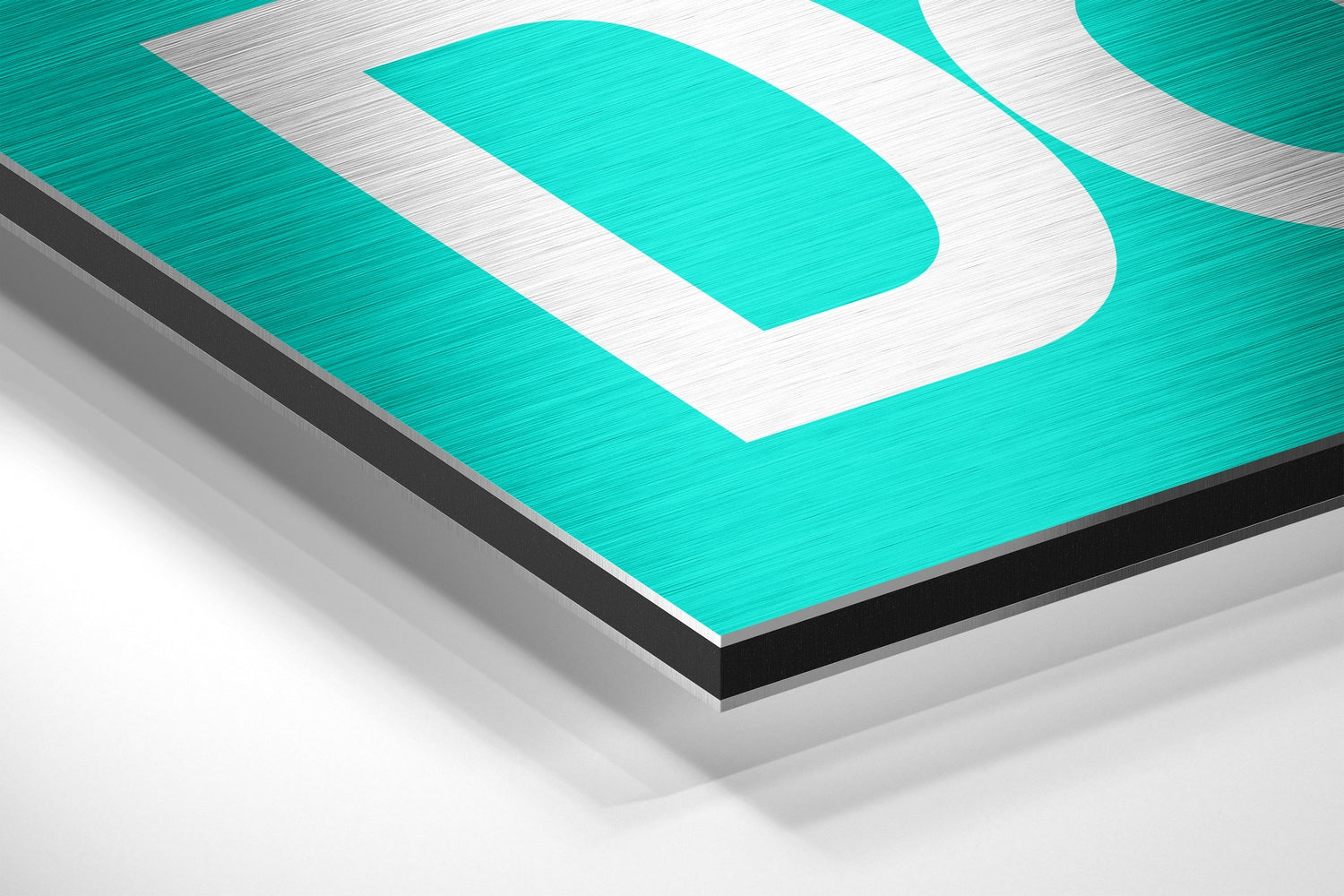 Get Shit Done Brushed Aluminum Dibond Wall Art.