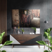 Joker Brushed Aluminum Dibond Wall Art.