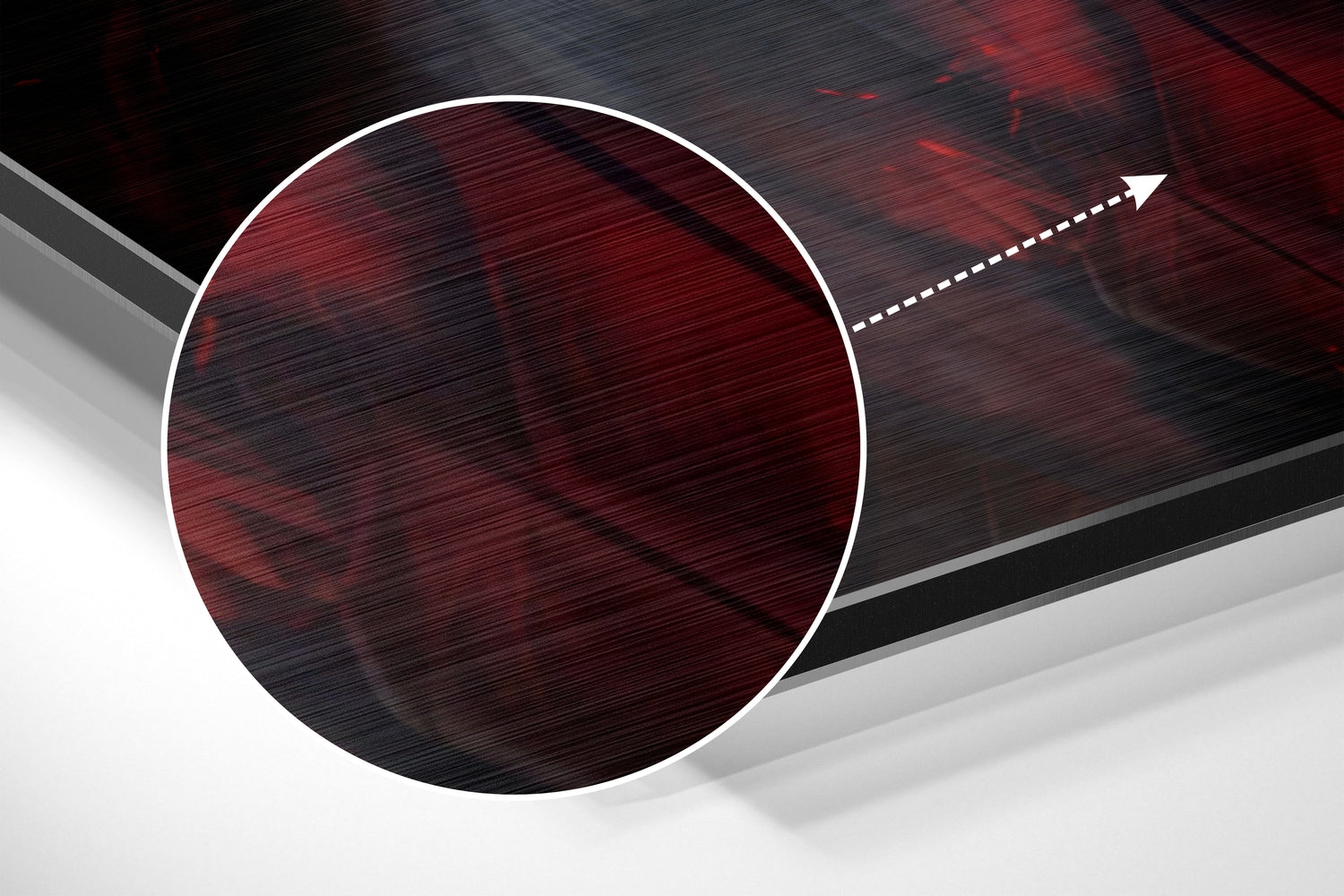 Red Eagle Brushed Aluminum Dibond Wall Art.