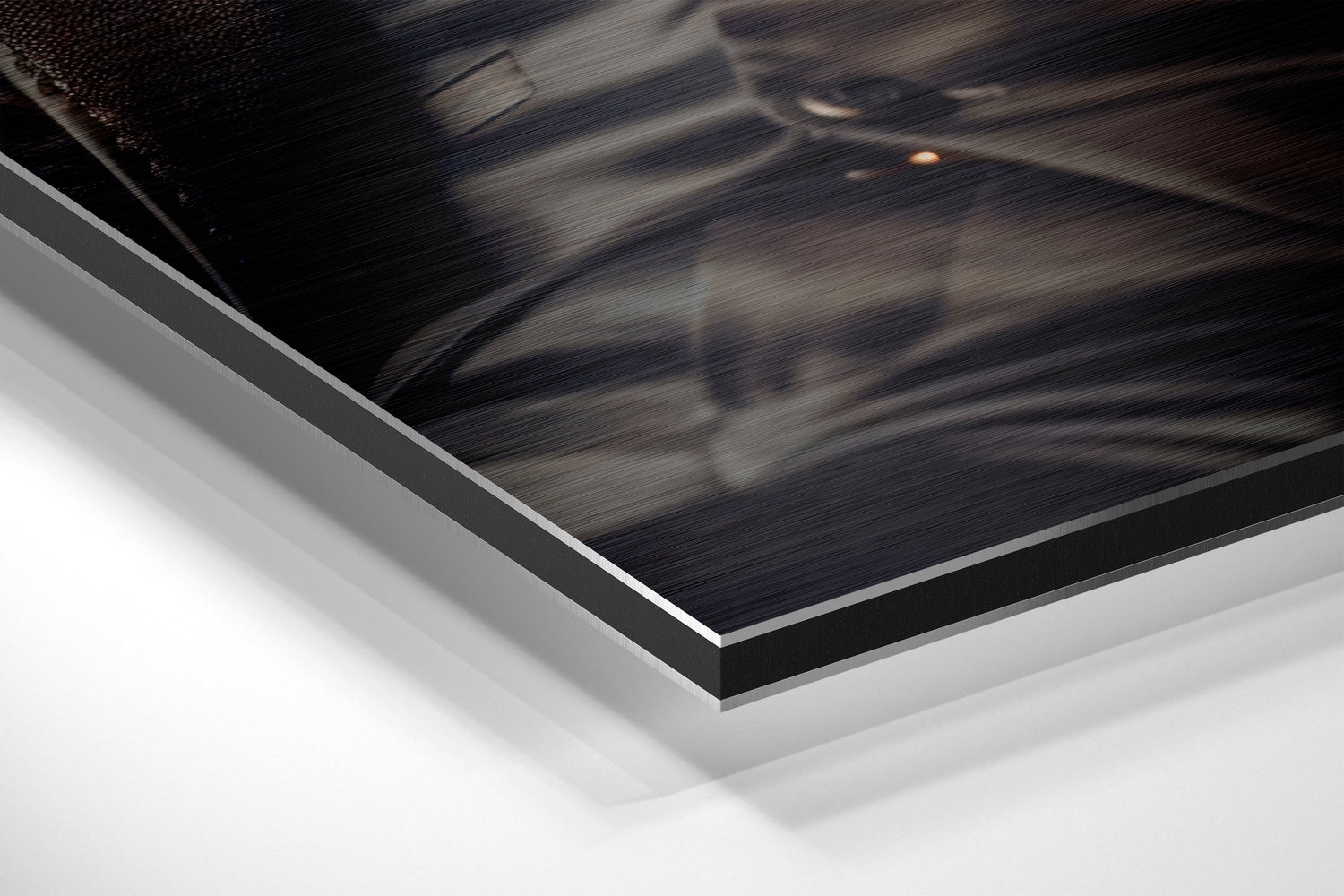 Cat Boss Brushed Aluminum Dibond Wall Art.