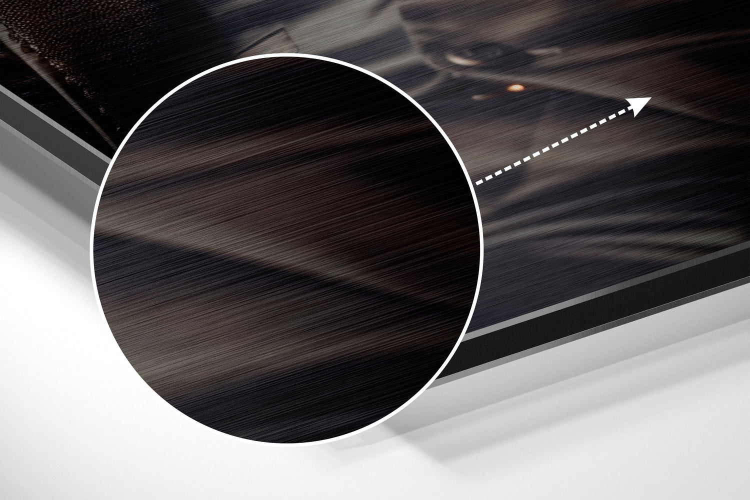 Cat Boss Brushed Aluminum Dibond Wall Art.