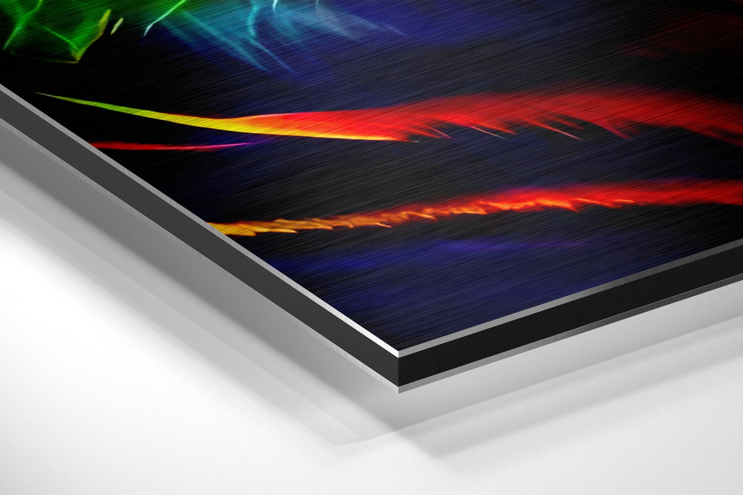 Neon Tiger Brushed Aluminum Dibond Wall Art.