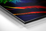Neon Tiger Brushed Aluminum Dibond Wall Art.