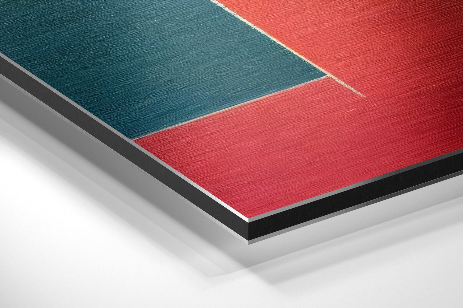 Rectangulars Brushed Aluminum Dibond Wall Art.