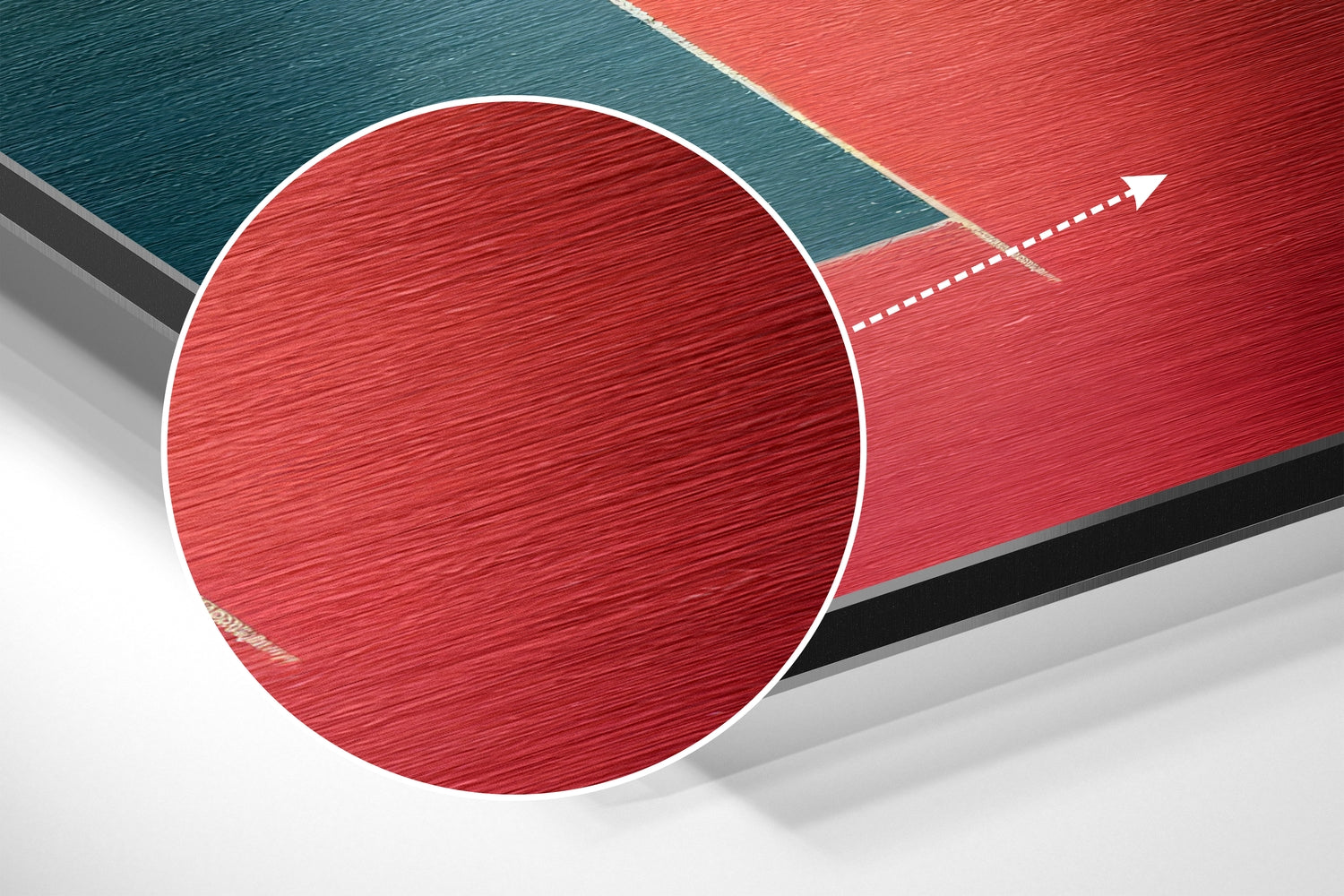 Rectangulars Brushed Aluminum Dibond Wall Art.