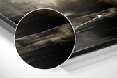 Abstract Oxidation Brushed Aluminum Dibond Wall Art.