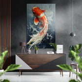 Fish Brushed Aluminum Dibond Wall Art.
