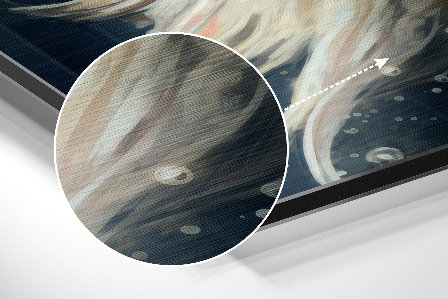 Fish Brushed Aluminum Dibond Wall Art.