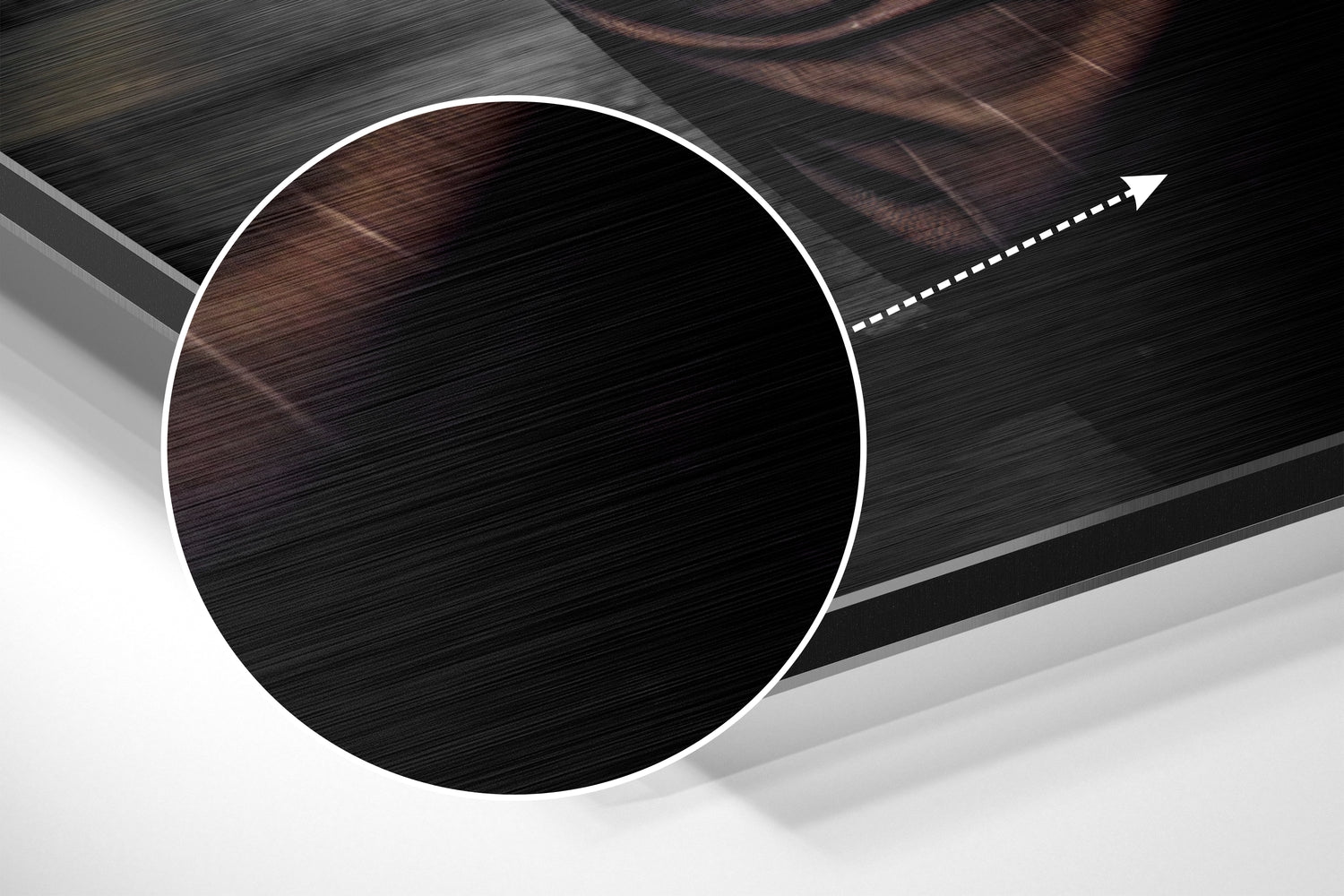 Inspector Dog Brushed Aluminum Dibond Wall Art.