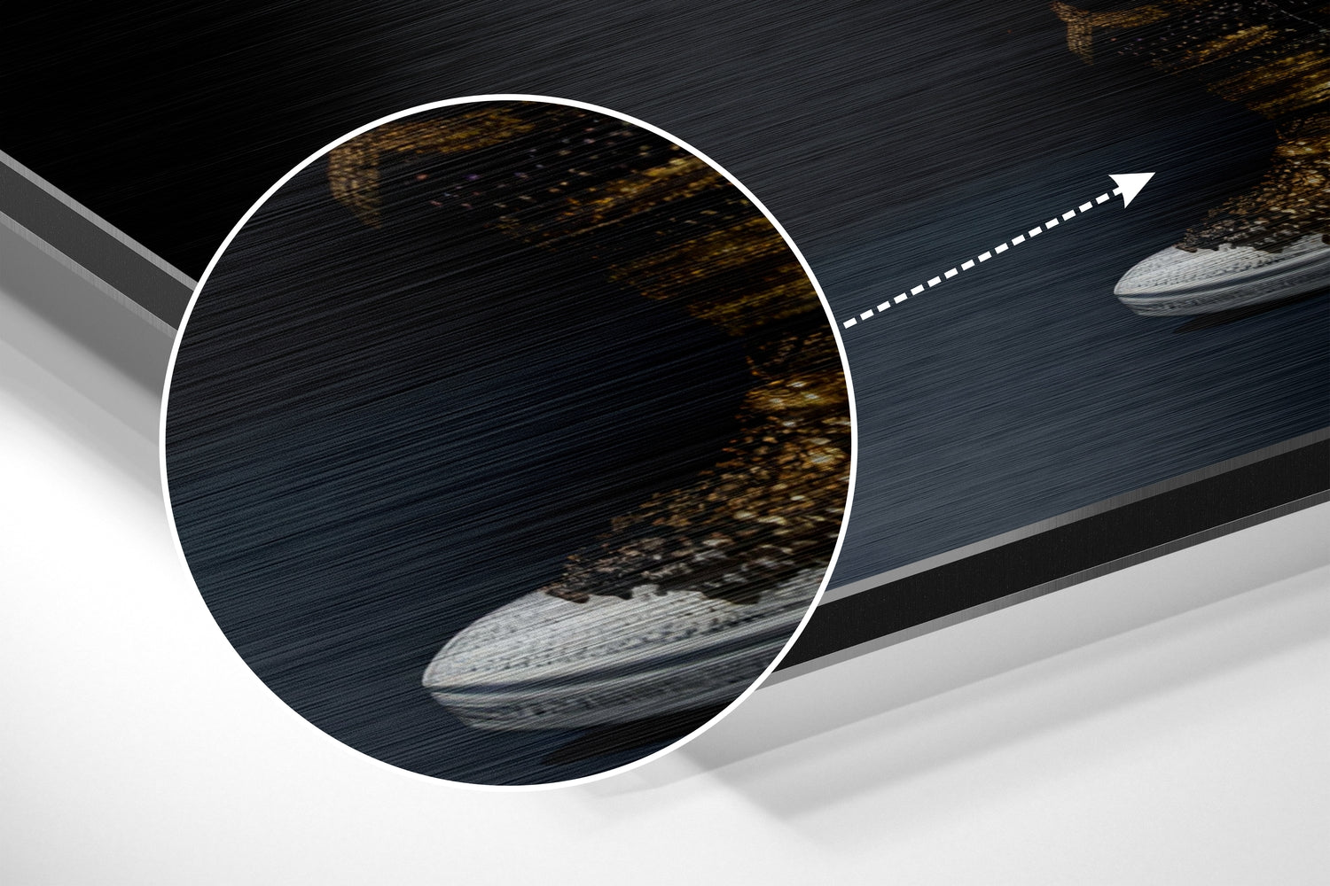 Stylish Ape Brushed Aluminum Dibond Wall Art.