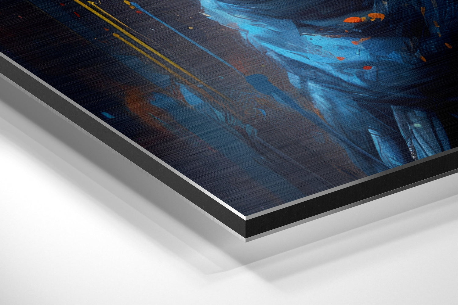 Woman Brushed Aluminum Dibond Wall Art.