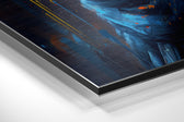 Woman Brushed Aluminum Dibond Wall Art.